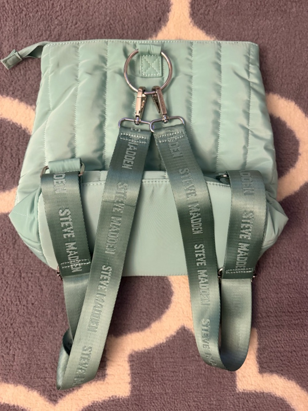 Steve Madden Mint Quilted Crossbody Puffer Bag - Picture 4 of 6